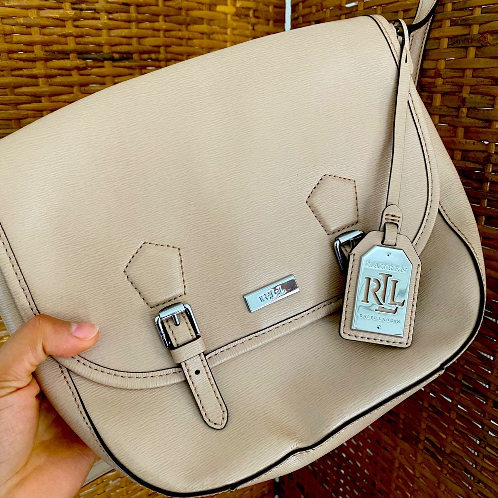 Ralph Lauren cream over the shoulder bag